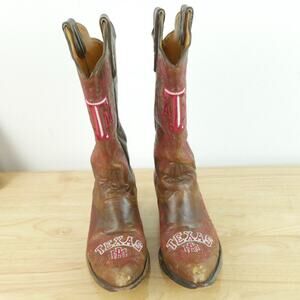 Gameday‎ Boots Texas A & M Aggies Cowboy Boots Leather Women's 8 1/2 Embroidered